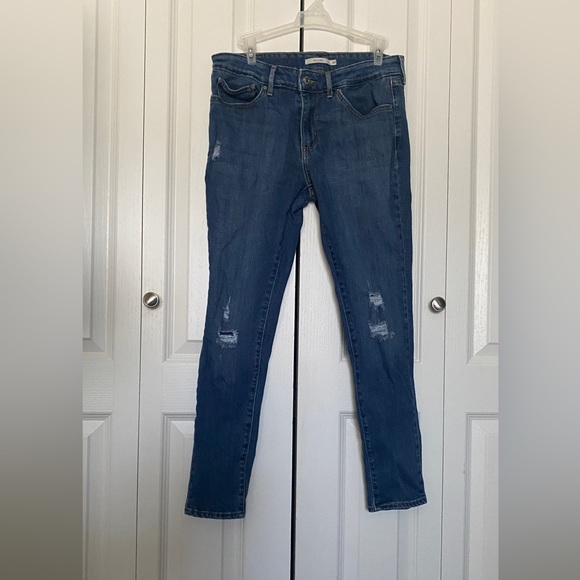 Levi's Denim - Levi’s 711 Skinny Denim Jeans Distressed Size 30